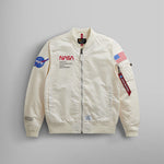 ALPHA INDUSTRIES L-2B NASA GEN II BOMBER JACKET - OFF WHITE