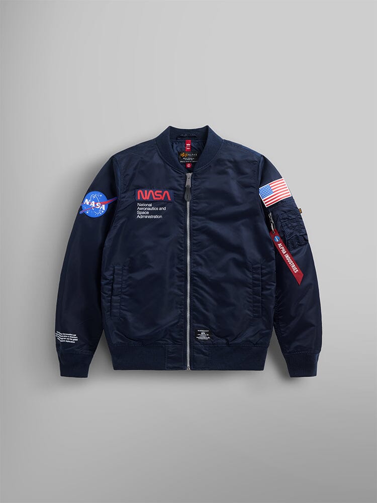 ALPHA INDUSTRIES L-2B NASA GEN II BOMBER JACKET REPLICA BLUE