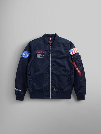 ALPHA INDUSTRIES L-2B NASA GEN II BOMBER JACKET REPLICA BLUE