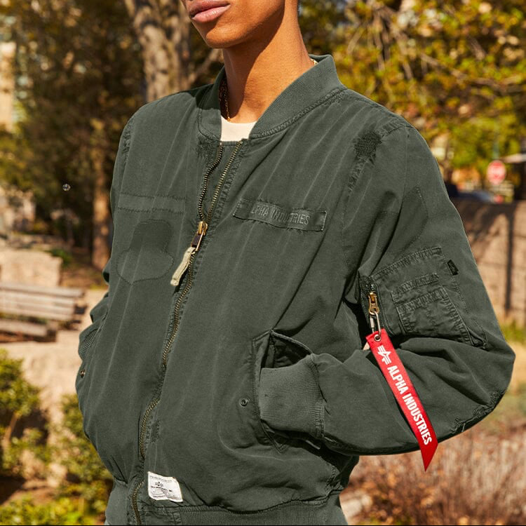 Alpha Industries L-2B Rip And Repair Bomber Jacket | Uncrate Supply