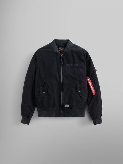 Alpha Industries L-2B Rip And Repair Bomber Jacket BLACK