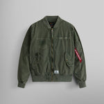 Alpha Industries L-2B Rip And Repair Bomber Jacket - OG-107 GREEN