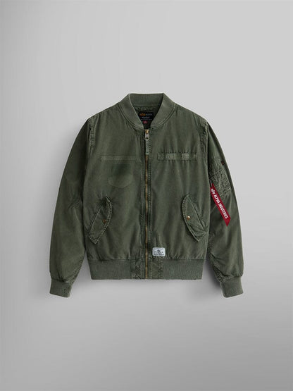 Alpha Industries L-2B Rip And Repair Bomber Jacket OG-107 GREEN