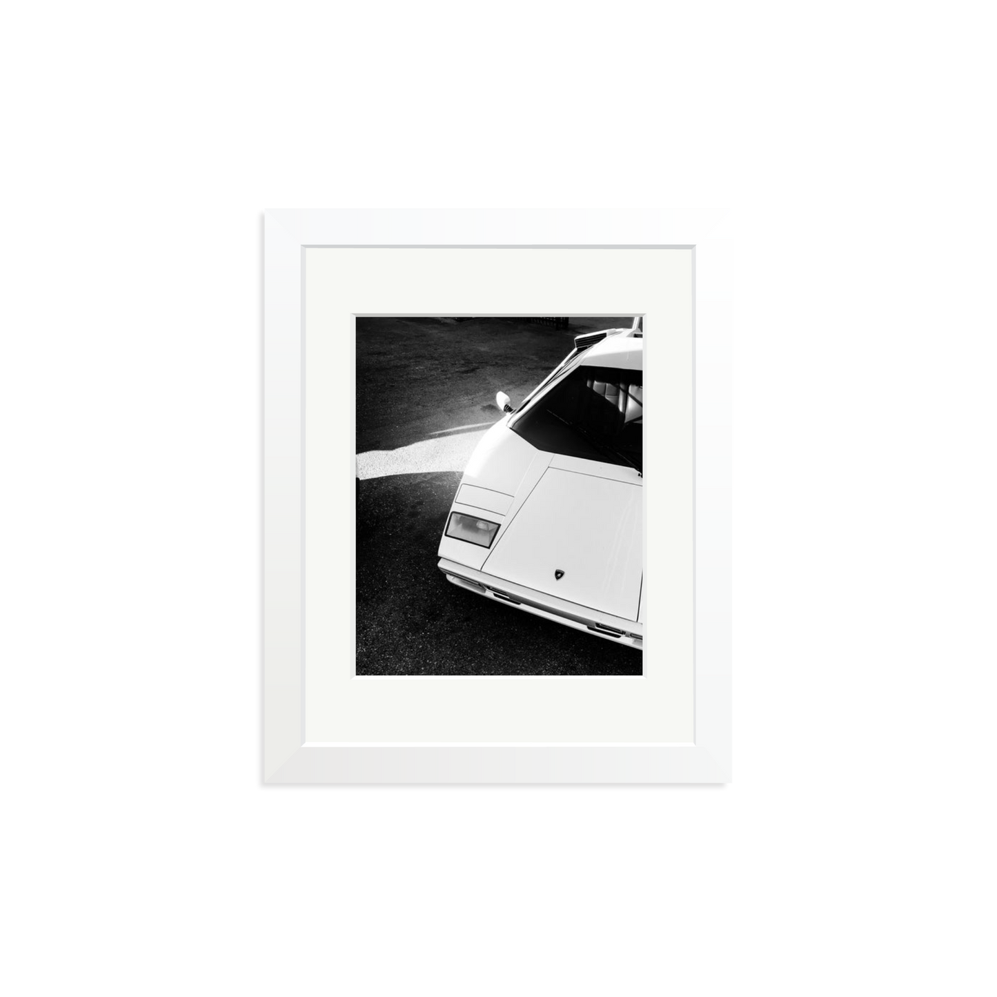 Lamborghini Countach in LA Framed Print