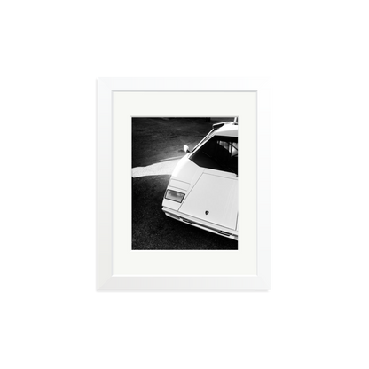 Lamborghini Countach in LA Framed Print