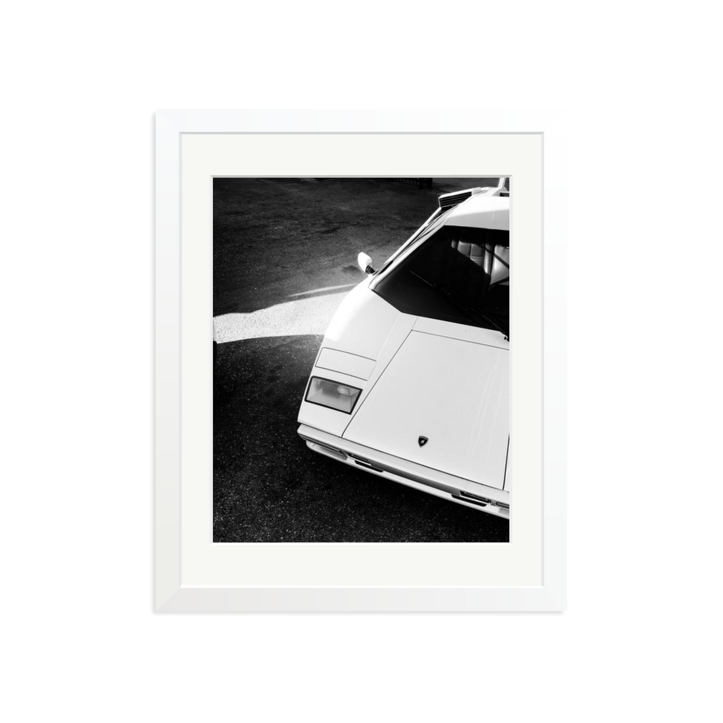 Lamborghini Countach in LA Framed Print