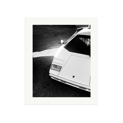 Lamborghini Countach in LA Framed Print