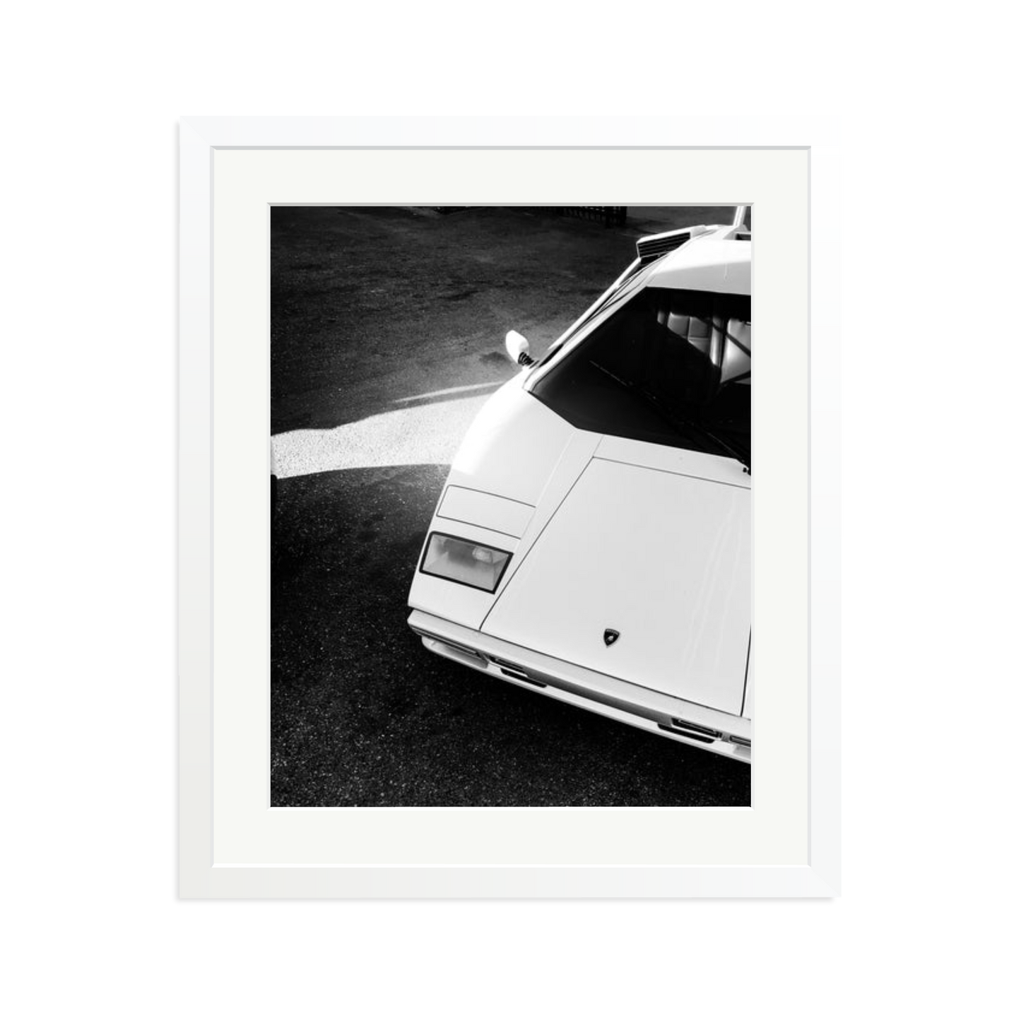 Lamborghini Countach in LA Framed Print