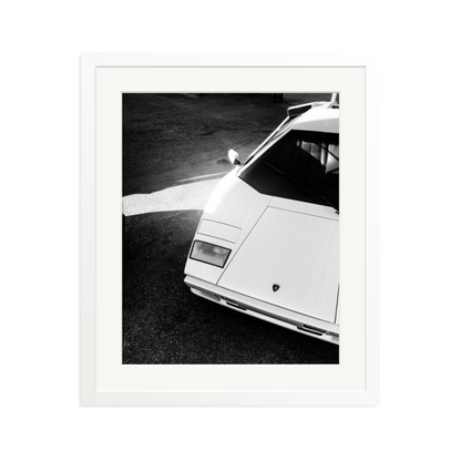 Lamborghini Countach in LA Framed Print