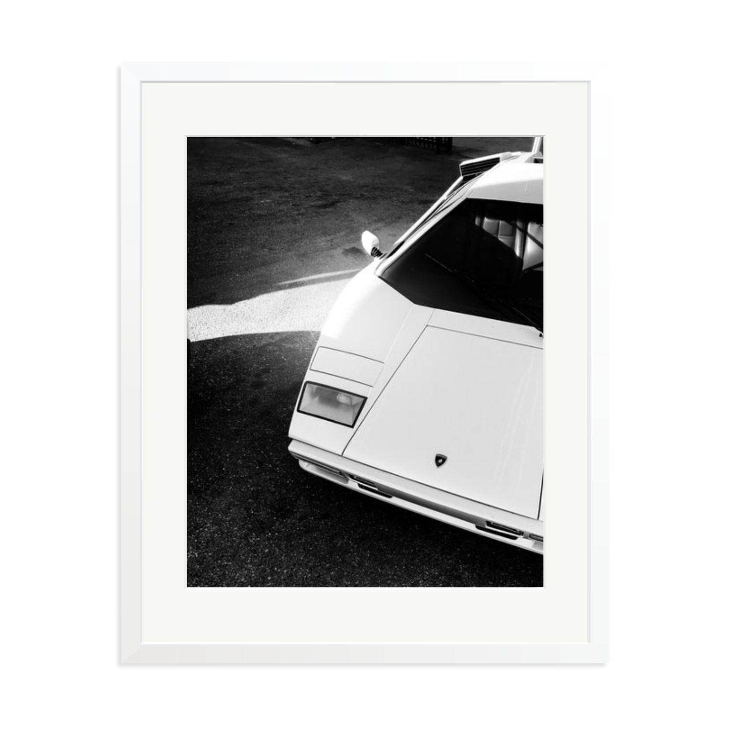 Lamborghini Countach in LA Framed Print