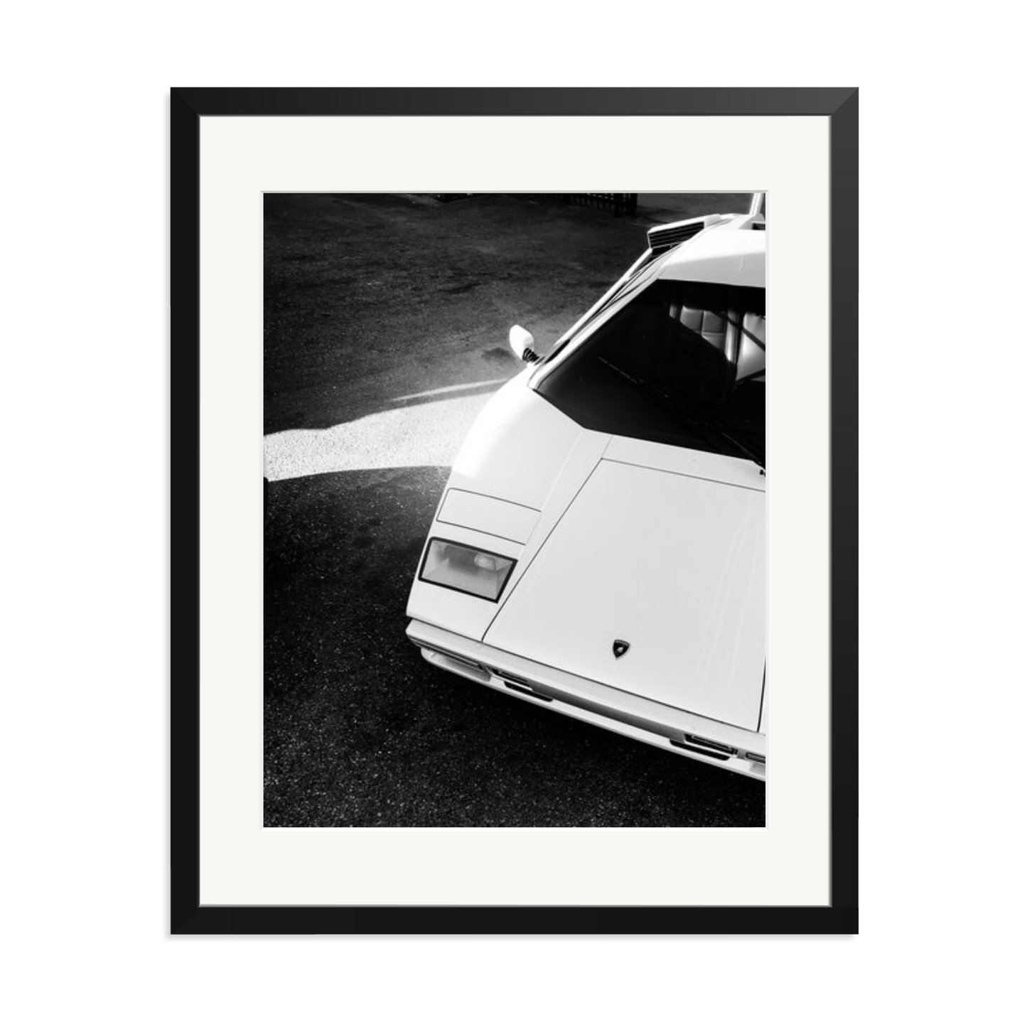 Lamborghini Countach in LA Framed Print