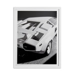 Lamborghini Countach Framed Print - White Frame