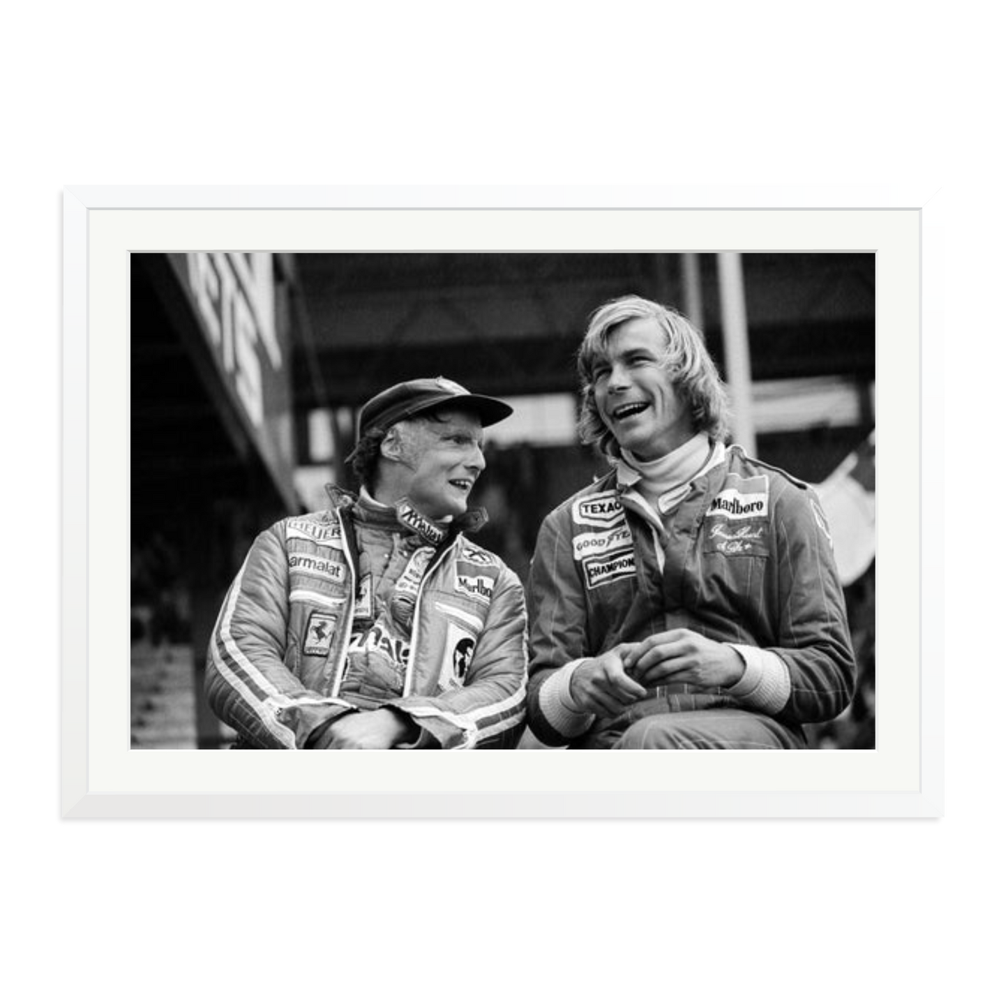 Lauda and Hunt Framed Print