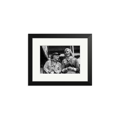 Lauda and Hunt Framed Print