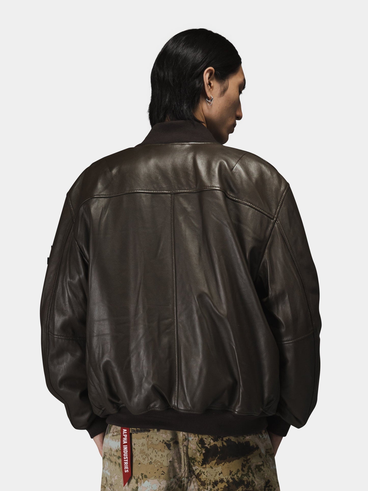 Alpha Industries LEATHER MA-1 FLIGHT JACKET