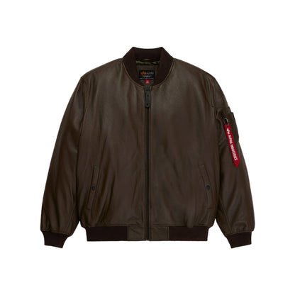 Alpha Industries LEATHER MA-1 FLIGHT JACKET