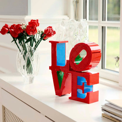 LEGO Love Sculpture