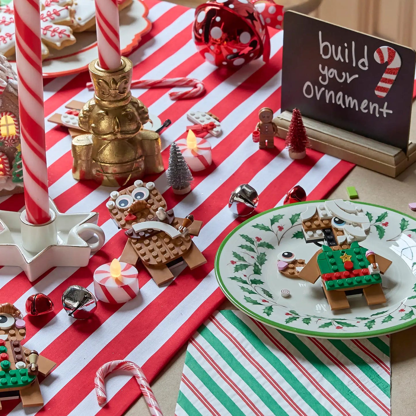 LEGO Gingerbread Ornaments