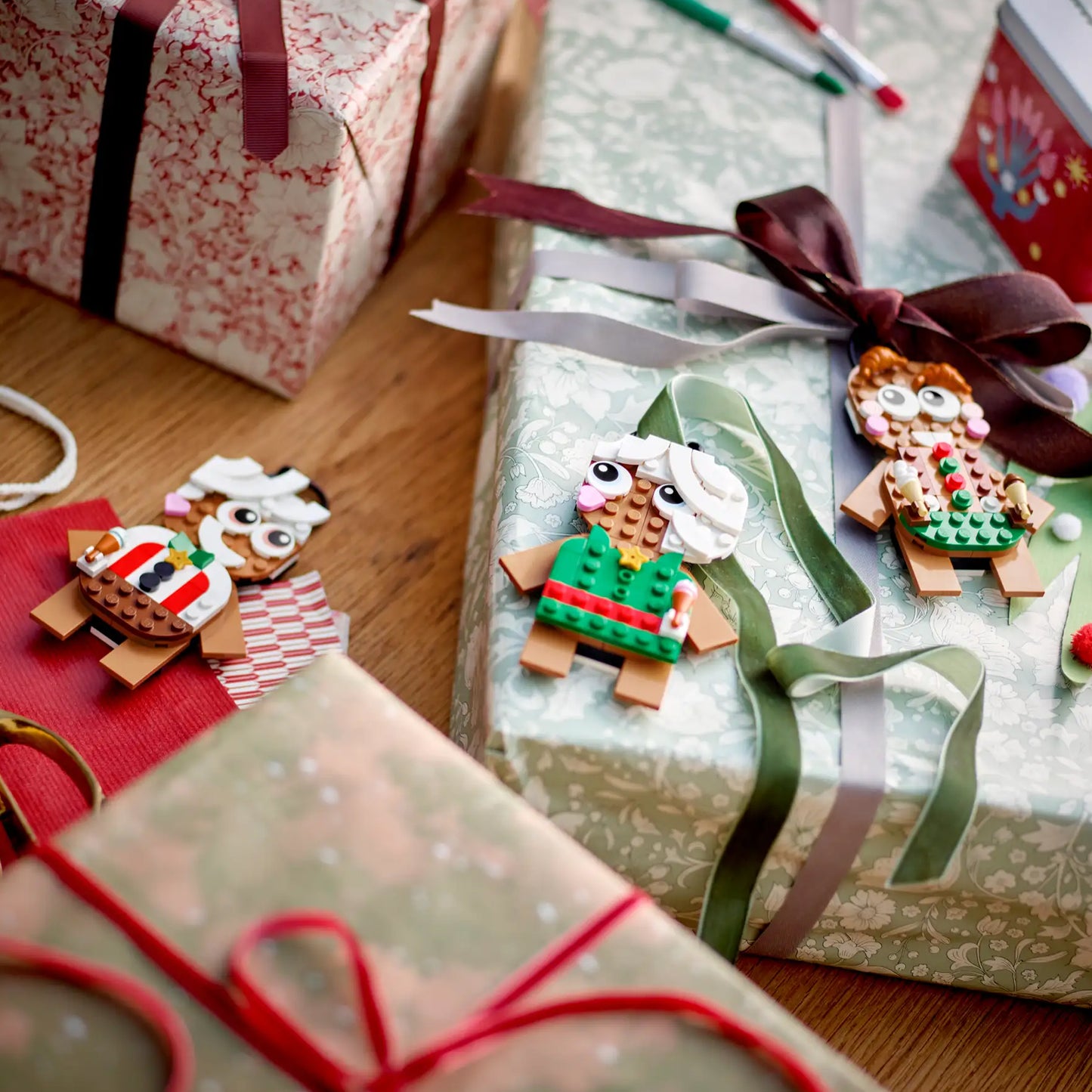 LEGO Gingerbread Ornaments