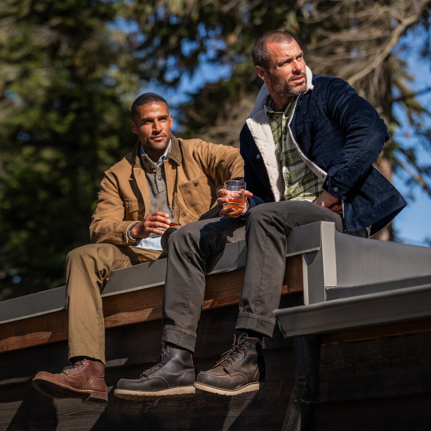 Line of Trade Montana Fleece-Lined Corduroy Trucker Jacket