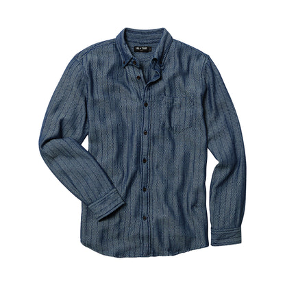 Line of Trade Frank Shirt Indigo Rope Stripe