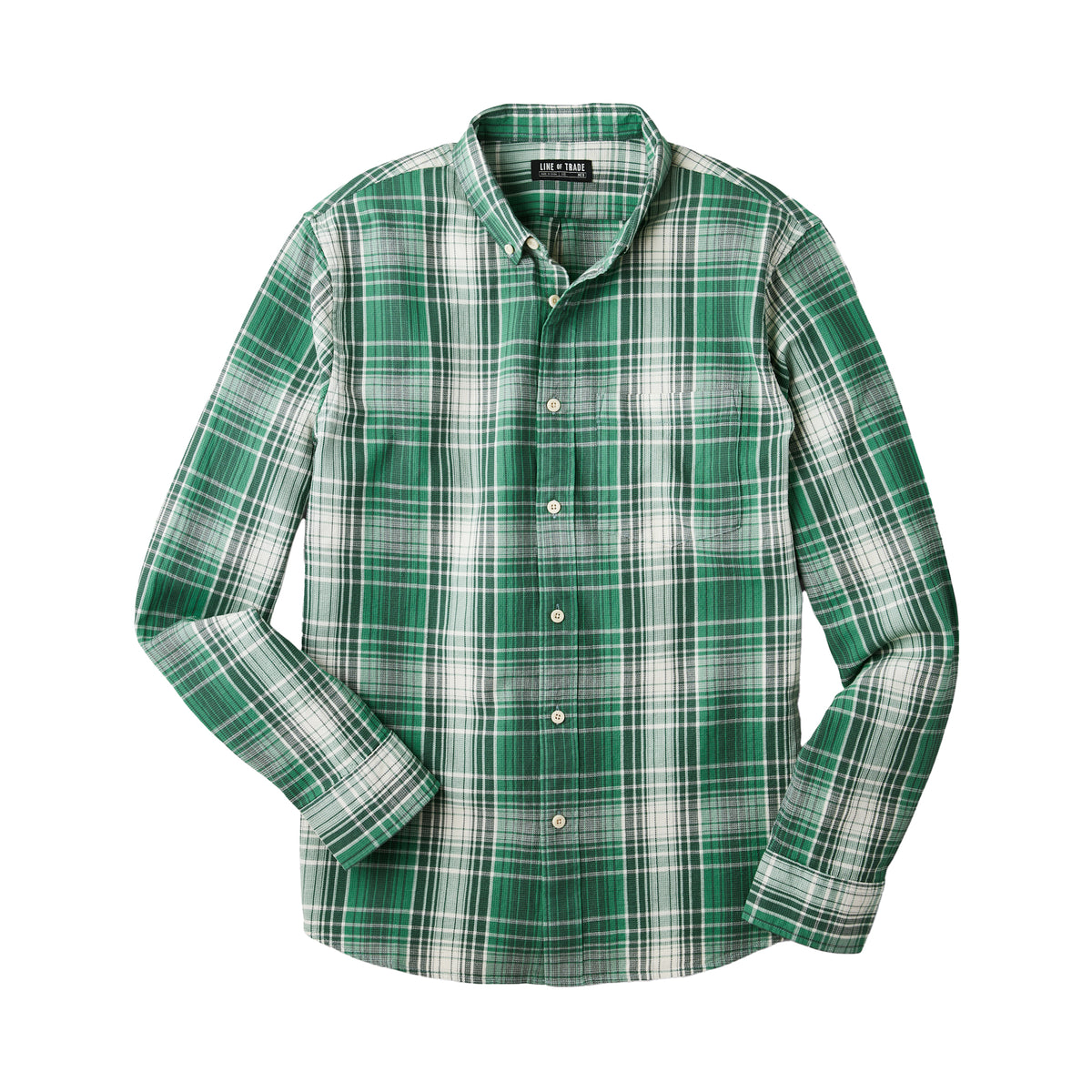 Line of Trade Frank Shirt Bottle Green Plaid