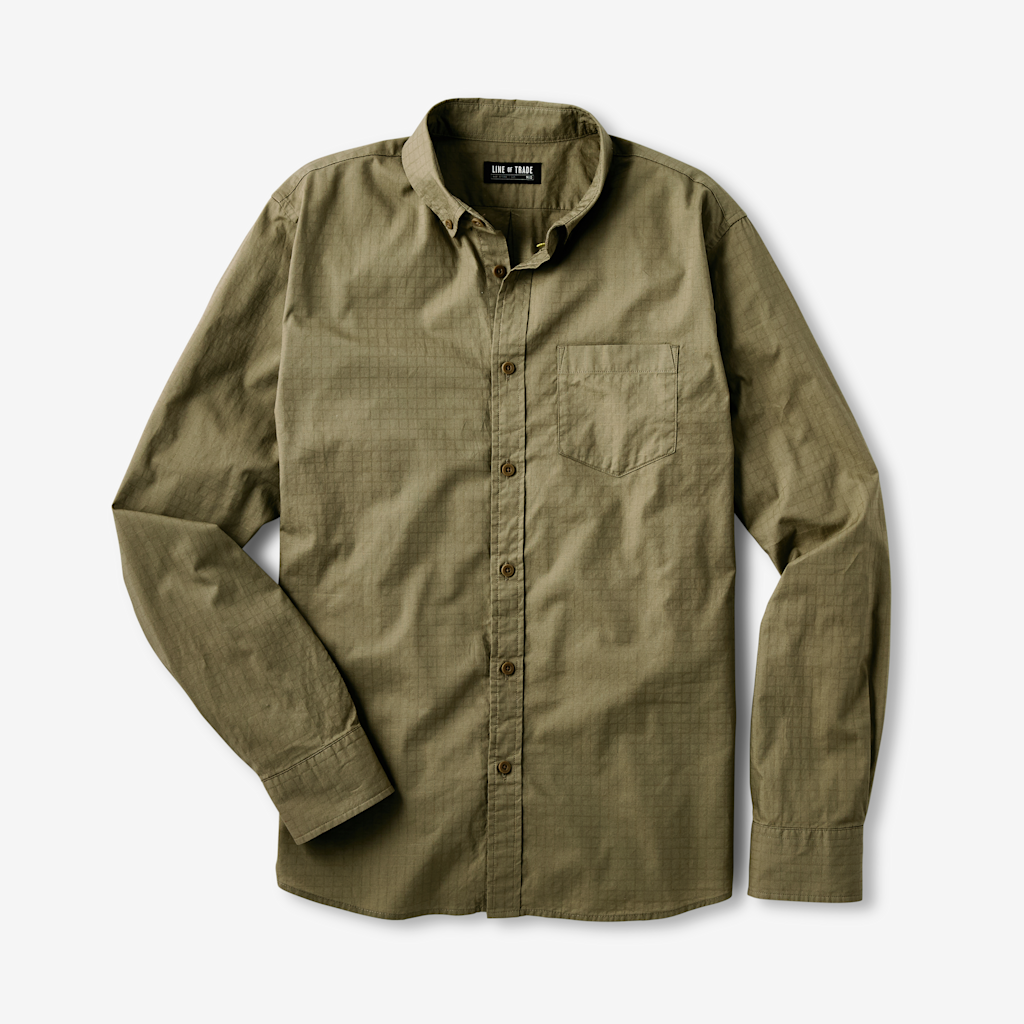 Frank Shirt Olive Ripstop