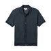 Line of Trade Jacquard Button Front Polo - Navy