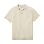 Fieldworth Jacquard Johnny Collar Polo - Ivory