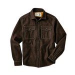 Line of Trade Melton Overshirt - Brown Heather