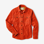 Line of Trade Melton Overshirt - Deep Orange