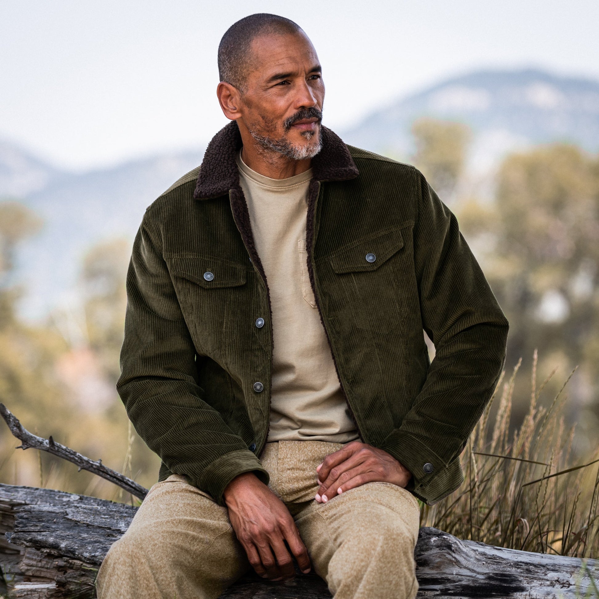 Line of Trade Montana Fleece-Lined Corduroy Trucker Jacket