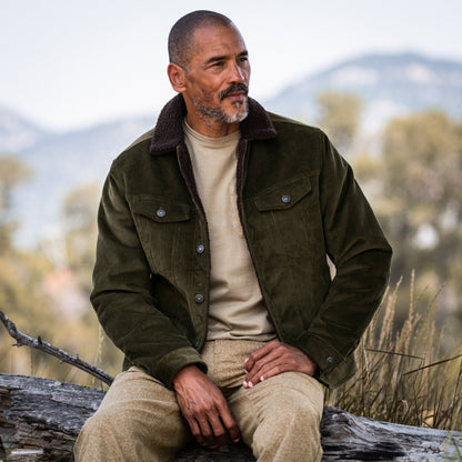 Line of Trade Montana Fleece-Lined Corduroy Trucker Jacket