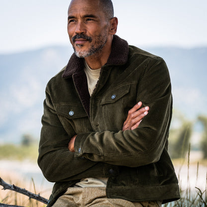Line of Trade Montana Fleece-Lined Corduroy Trucker Jacket