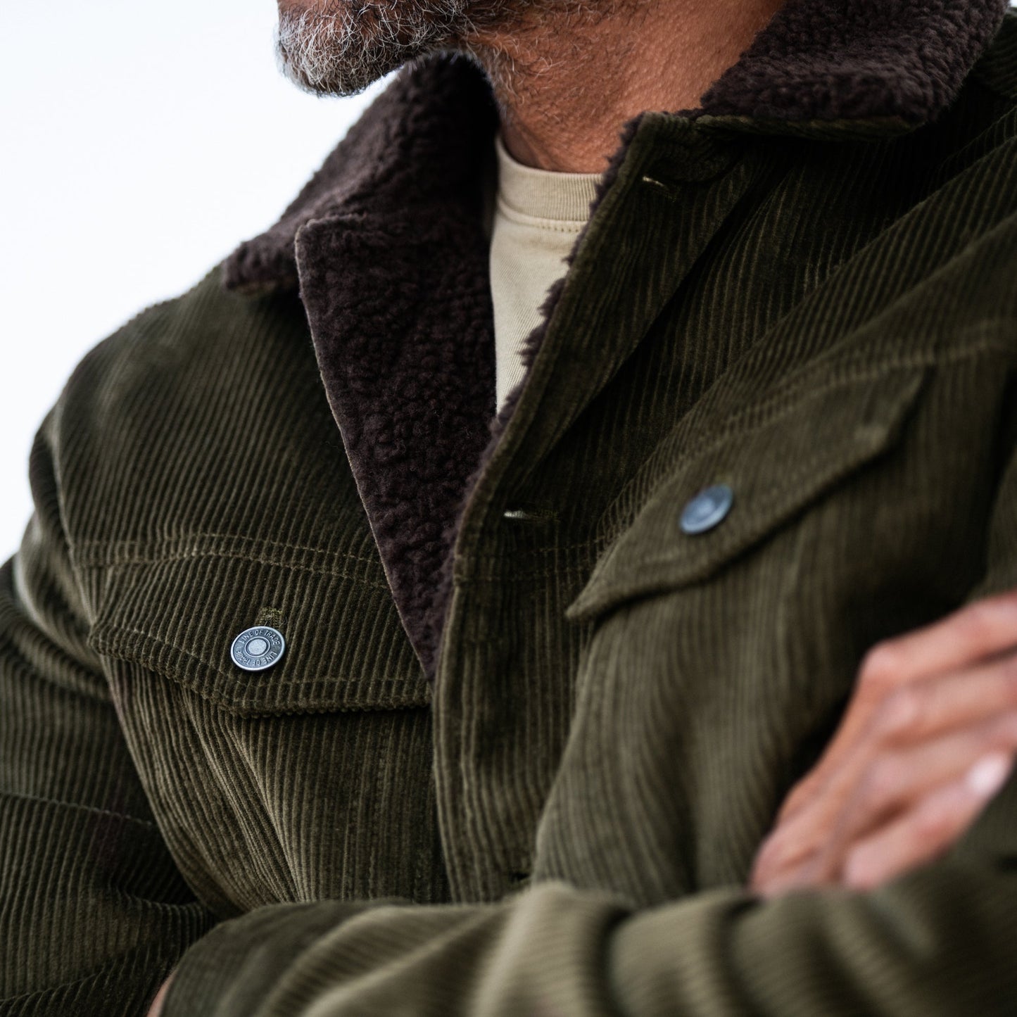 Line of Trade Montana Fleece-Lined Corduroy Trucker Jacket