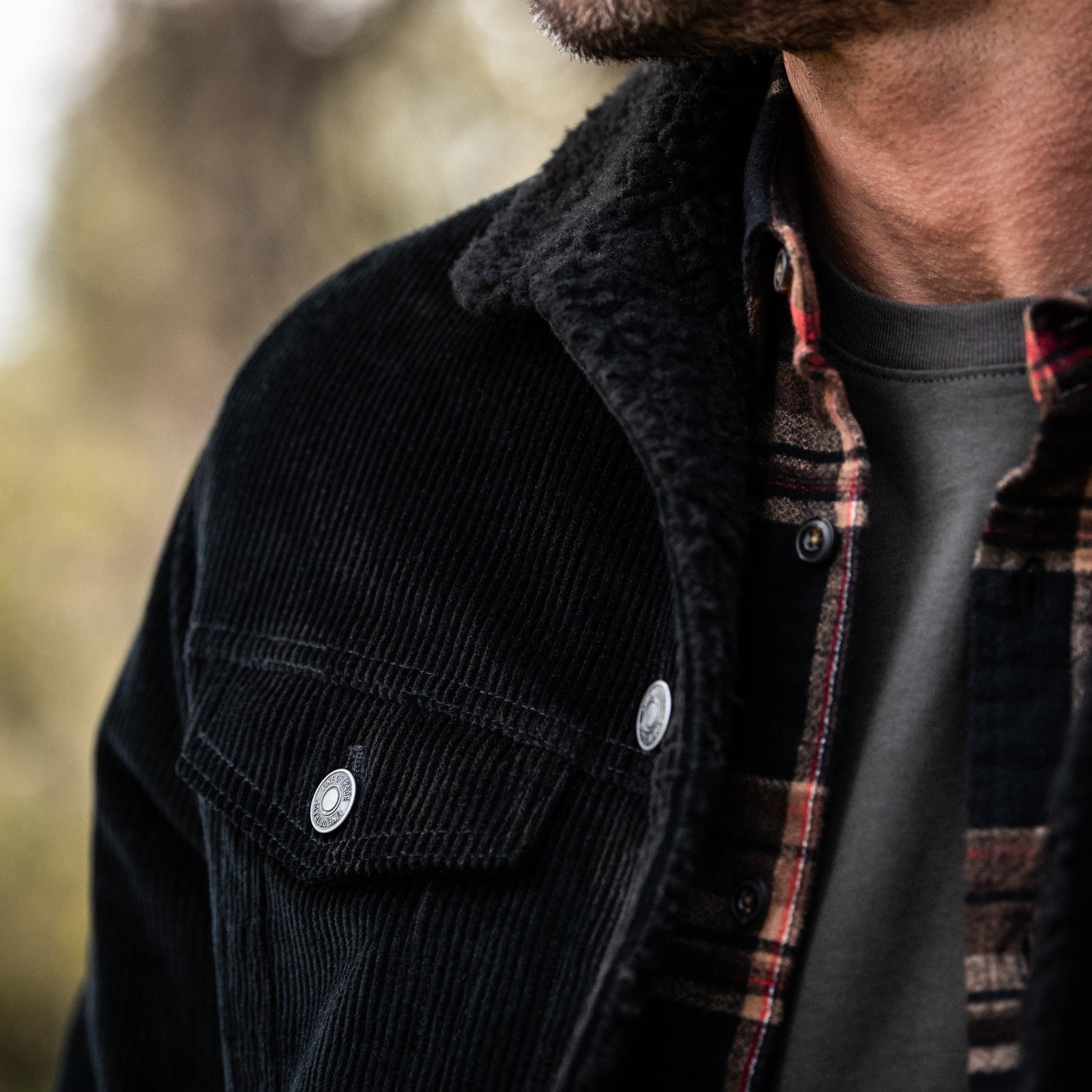 Line of Trade Montana Fleece-Lined Corduroy Trucker Jacket
