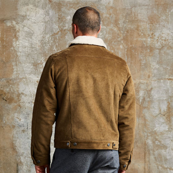Line of Trade Montana Fleece-Lined Corduroy Trucker Jacket
