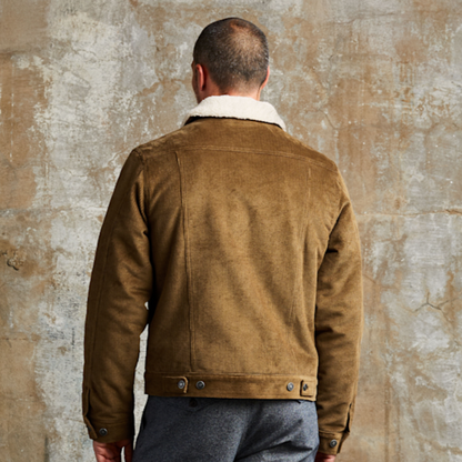 Line of Trade Montana Fleece-Lined Corduroy Trucker Jacket