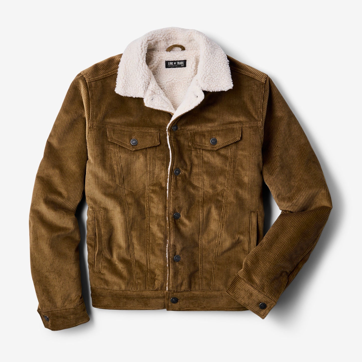 Line of Trade Montana Fleece-Lined Corduroy Trucker Jacket