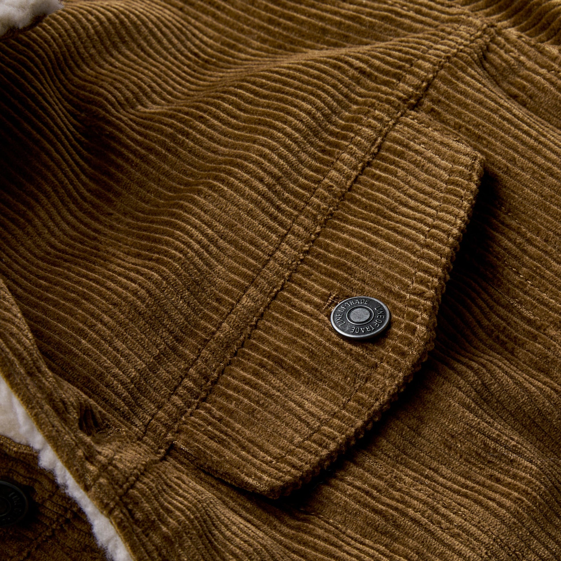 Line of Trade Montana Fleece-Lined Corduroy Trucker Jacket