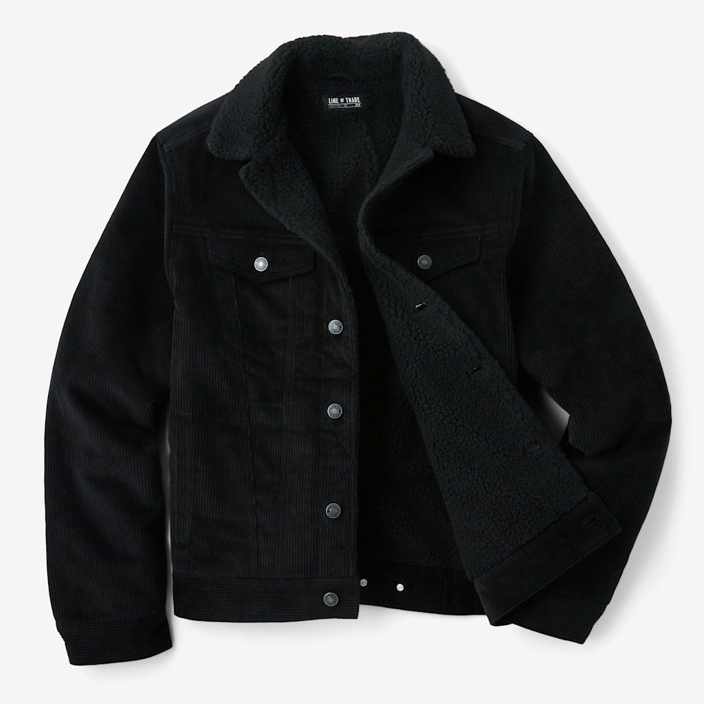 Line of Trade Montana Fleece-Lined Corduroy Trucker Jacket