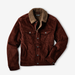 Line of Trade Montana Fleece-Lined Corduroy Trucker Jacket - Garnet