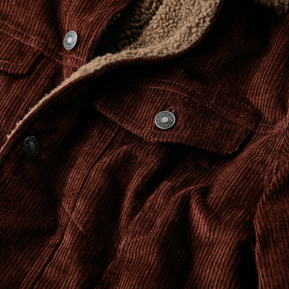 Line of Trade Montana Fleece-Lined Corduroy Trucker Jacket