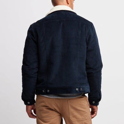 Line of Trade Montana Fleece-Lined Corduroy Trucker Jacket