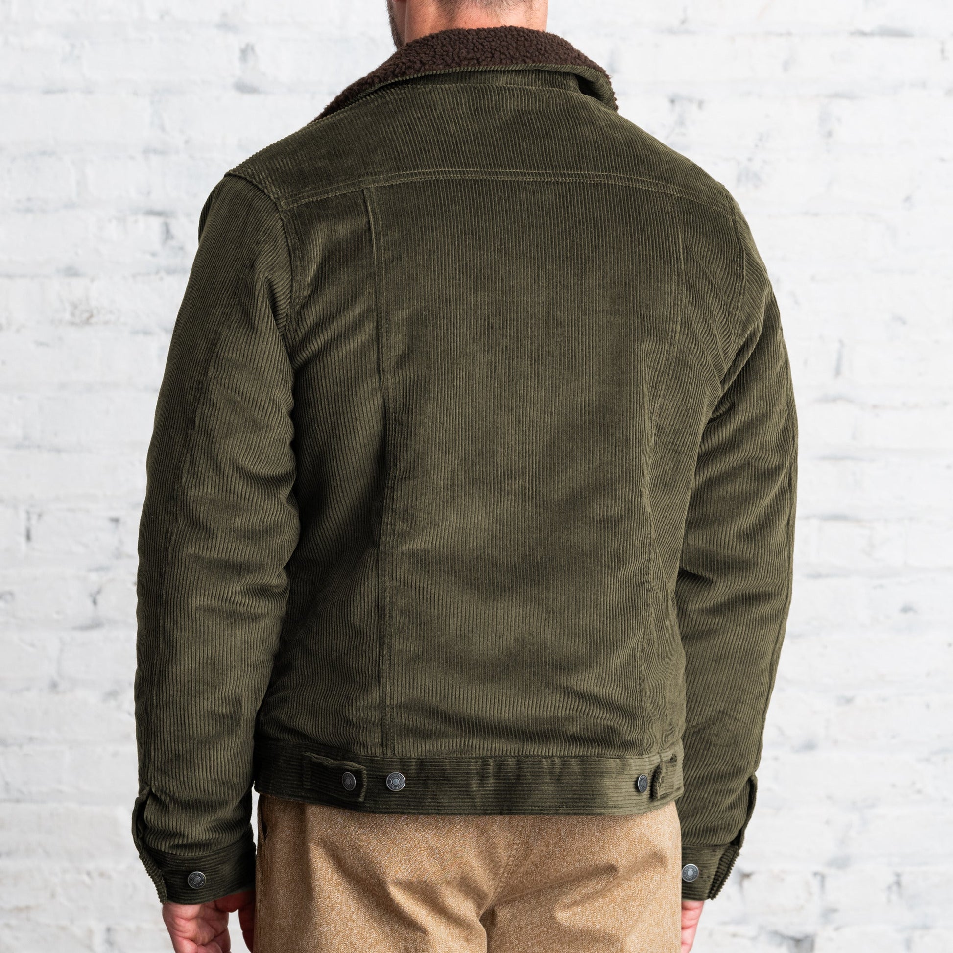 Line of Trade Montana Fleece-Lined Corduroy Trucker Jacket