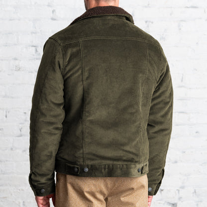 Line of Trade Montana Fleece-Lined Corduroy Trucker Jacket