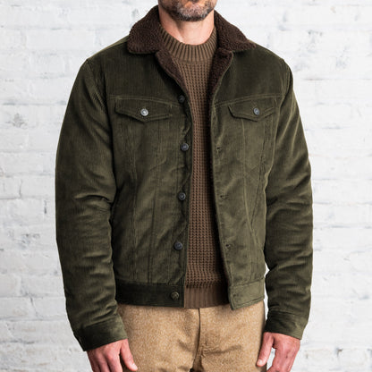 Line of Trade Montana Fleece-Lined Corduroy Trucker Jacket