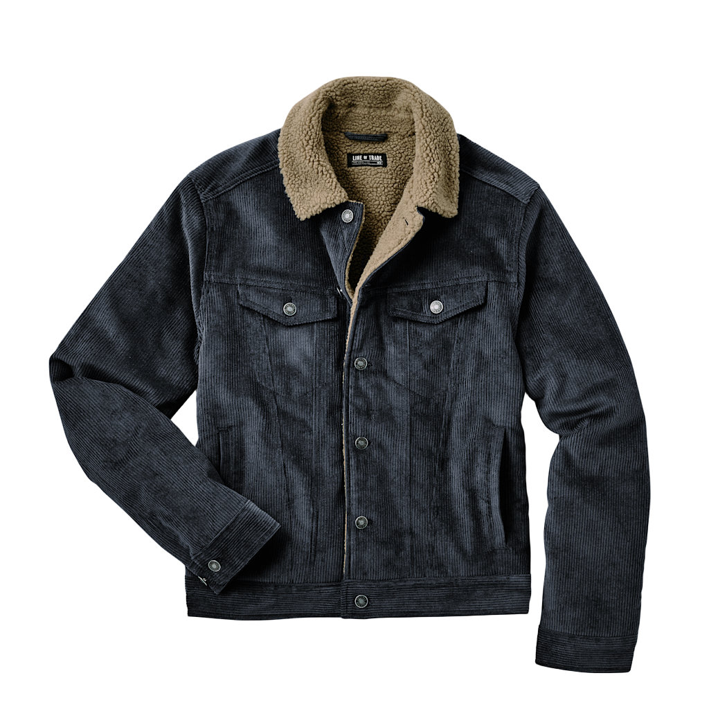 Line of Trade Montana Fleece-Lined Corduroy Trucker Jacket