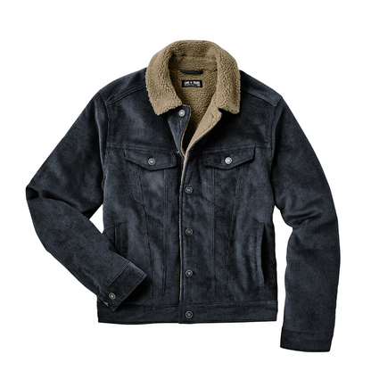 Line of Trade Montana Fleece-Lined Corduroy Trucker Jacket