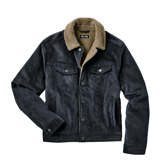 Line of Trade Montana Fleece-Lined Corduroy Trucker Jacket